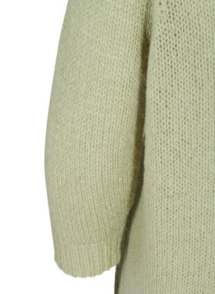 Knitted cardigan with 3/4 sleeves, Desert Sage, Packshot image number 3