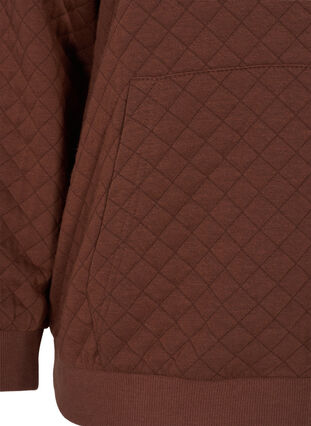 Sweater cardigan with a hood a zip, Rocky Road, Packshot image number 3