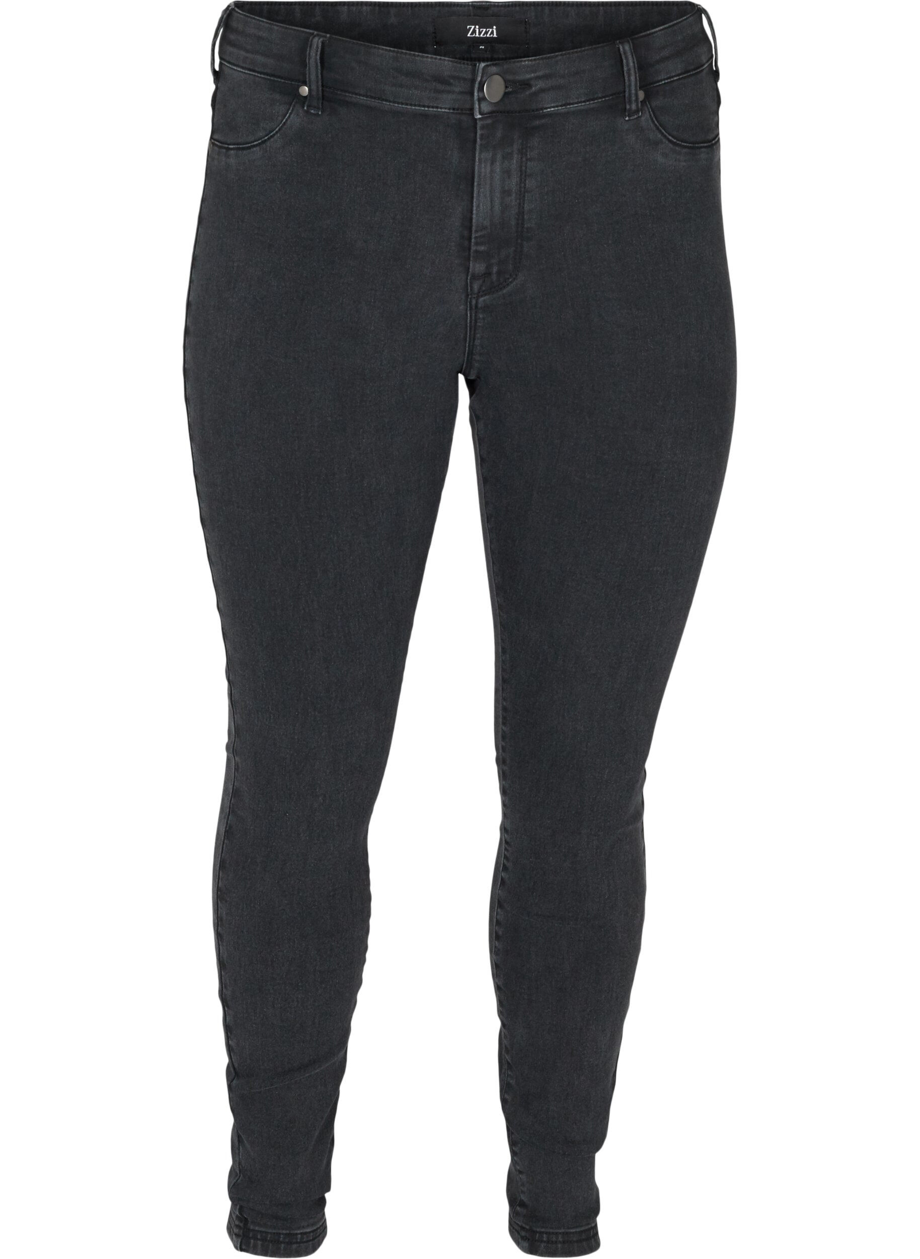 Zizzifashion Jeggings made from a cotton mix, Grey Denim, Packshot image number 0