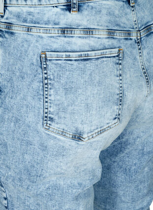 Mom fit jeans in cotton, Light blue denim, Packshot image number 3