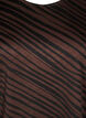 Patterned dress with 3/4 sleeves, Brown, Packshot image number 2