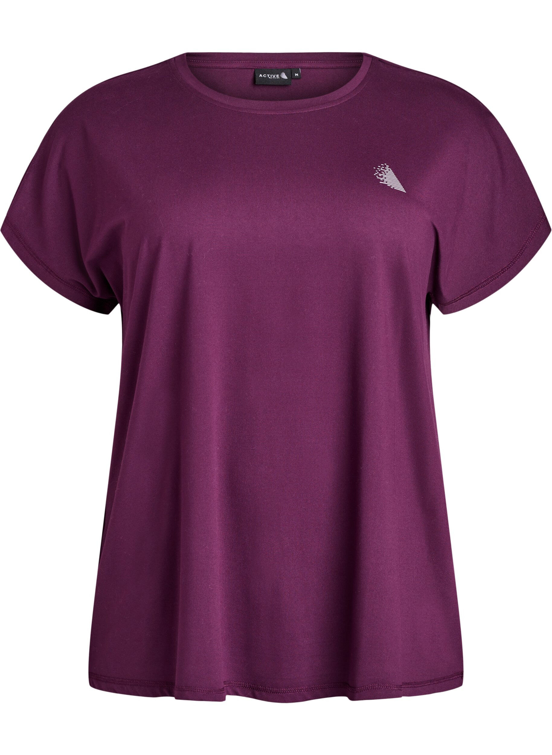 ZizzifashionSolid-coloured training T-shirt, Purple, Packshot image number 0