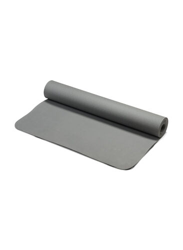 3 mm exercise mat with a carrying strap, Dark Shadow, Packshot image number 0