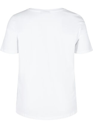 T-shirt with print, White Flamingo, Packshot image number 1