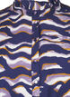Blouse with print and an A-line shape, Blue, Packshot image number 2