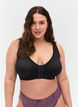 Bra with front closure, Black, Model image number 0