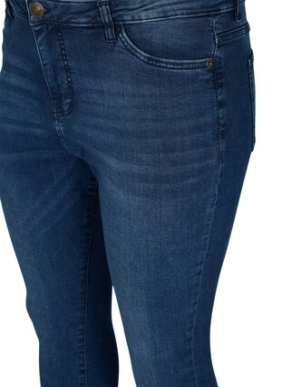 Promotional item - Cropped Amy jeans with slit, Blue denim, Packshot image number 2
