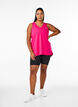 Sports top with V-neck, Pink, Model image number 1