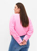 Long-sleeved blouse with texture, Rosebloom, Model image number 1