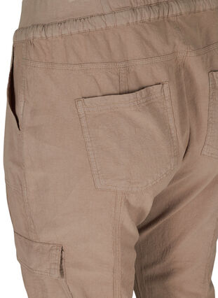 Loose cargo trousers in cotton, Fungi, Packshot image number 3