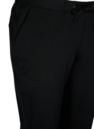 Capri trousers in viscose mix, Black, Packshot image number 2