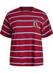 T-shirt with stripes and leopard detail, Red, Packshot image number 0