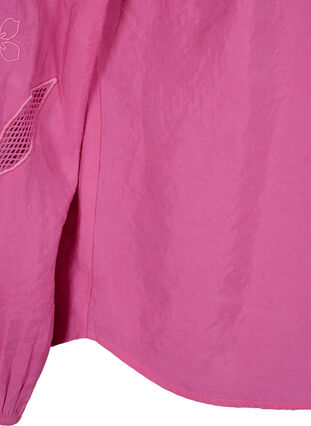 Blouse in TENCEL™ Modal with embroidery details, Phlox Pink, Packshot image number 4