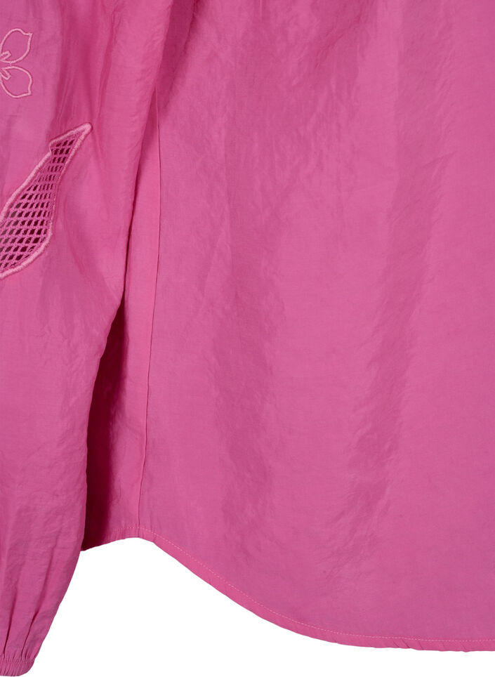Blouse with TENCEL™ Modal with embroidery details, Phlox Pink, Packshot image number 4