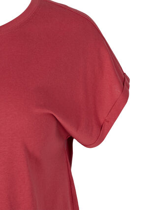 Short-sleeved cotton t-shirt, Earth Red, Packshot image number 2