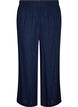 Wide-leg linen and viscose trousers, Blue, Packshot image number 0