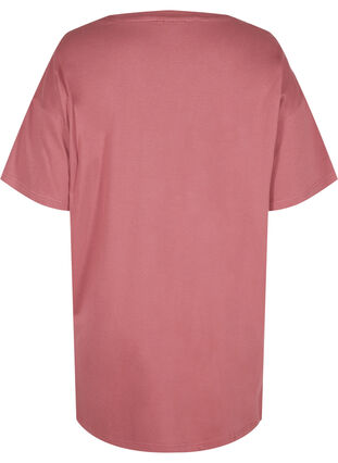 Long, short-sleeved T-shirt in cotton, Deco Rose, Packshot image number 1