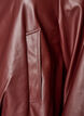 Faux leather bomber jacket with a drawstring hem, Brown, Packshot image number 3