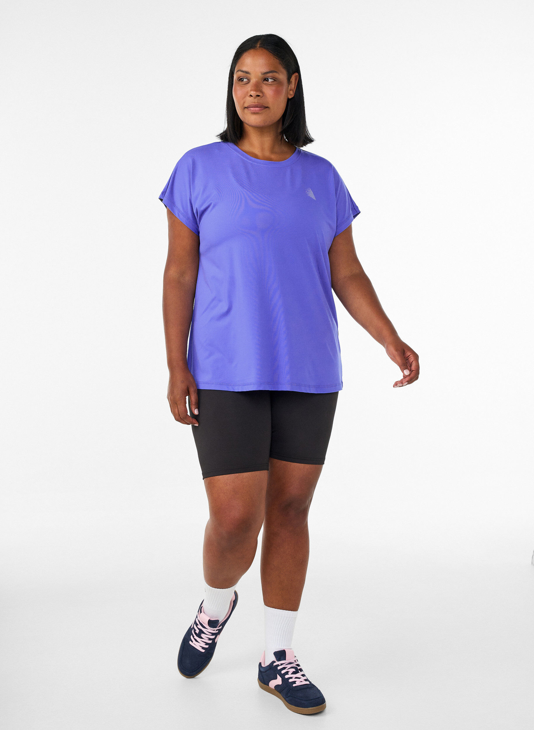 ZizzifashionSolid-coloured training T-shirt, Blue, Model image number 1