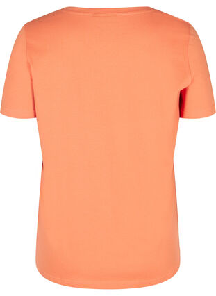 Short-sleeved t-shirt with print, Brandied Melon, Packshot image number 1