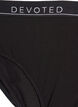 Cotton knickers with a regular waist, Black, Packshot image number 2