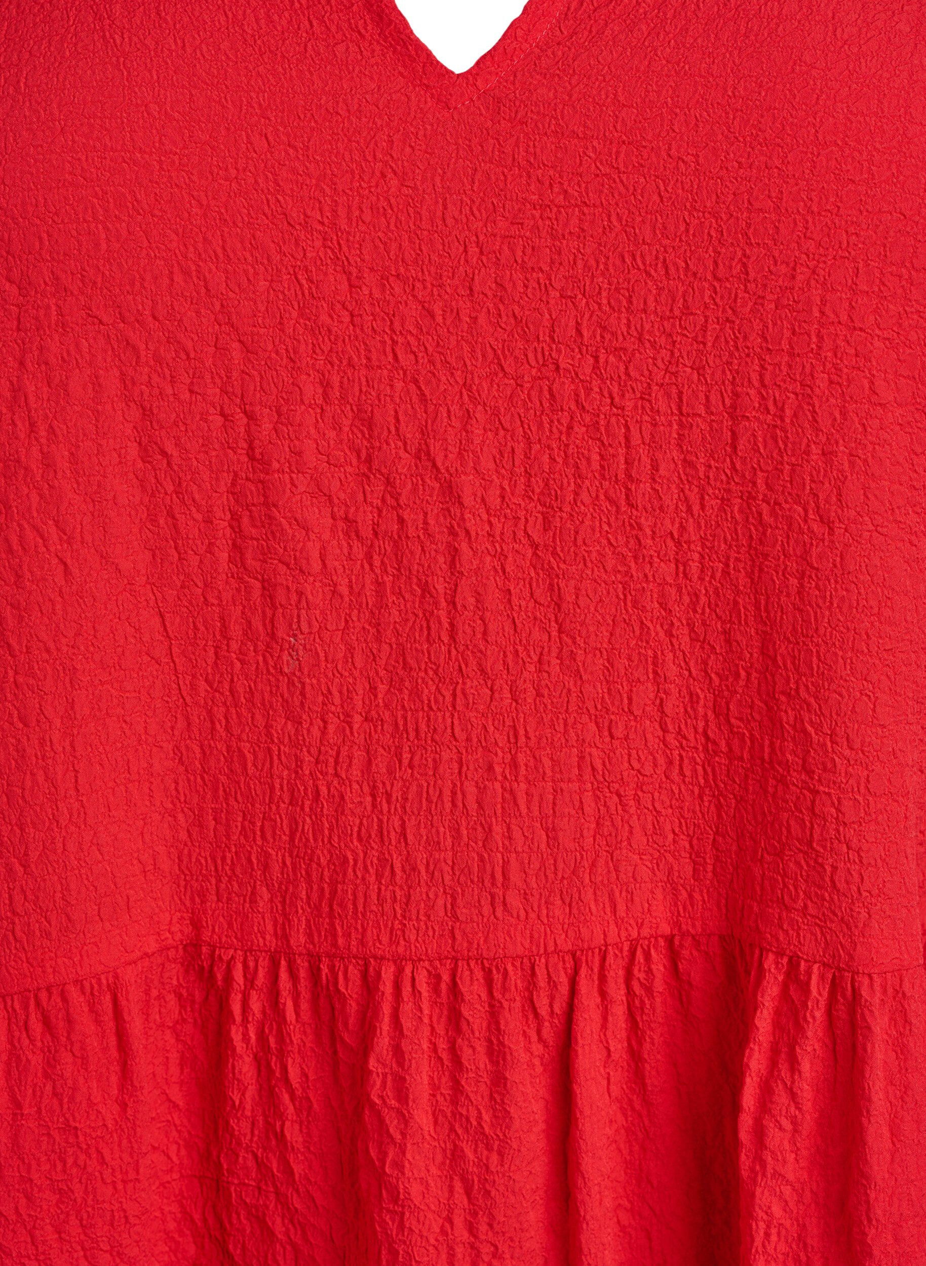 Zizzifashion Short A-line dress, Red, Packshot image number 2