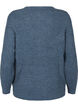 Melange sweater with round neck, Bering Sea Mel., Packshot image number 1