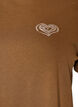 Cotton T-shirt with print, Brown, Packshot image number 2