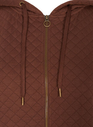 Sweater cardigan with a hood a zip, Rocky Road, Packshot image number 2