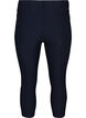 Close-fitting capri trousers in viscose blend, Blue, Packshot image number 1