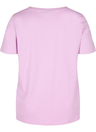 Short-sleeved t-shirt with print, Violet Tulle, Packshot image number 1