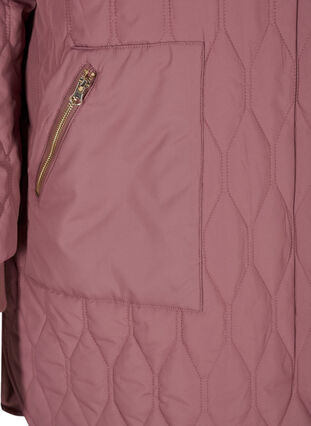 Quilted jacket with pockets, Rose Taupe, Packshot image number 3