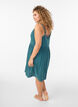 Cotton beach dress with narrow straps, Green, Model image number 2
