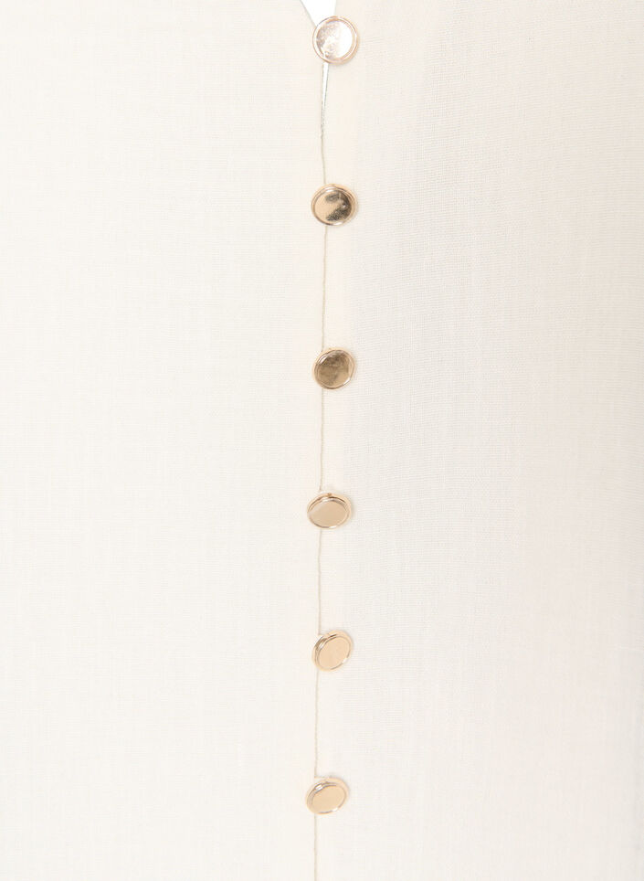 Sleeveless vest with a V-neck and buttons, Vanilla, Packshot image number 2