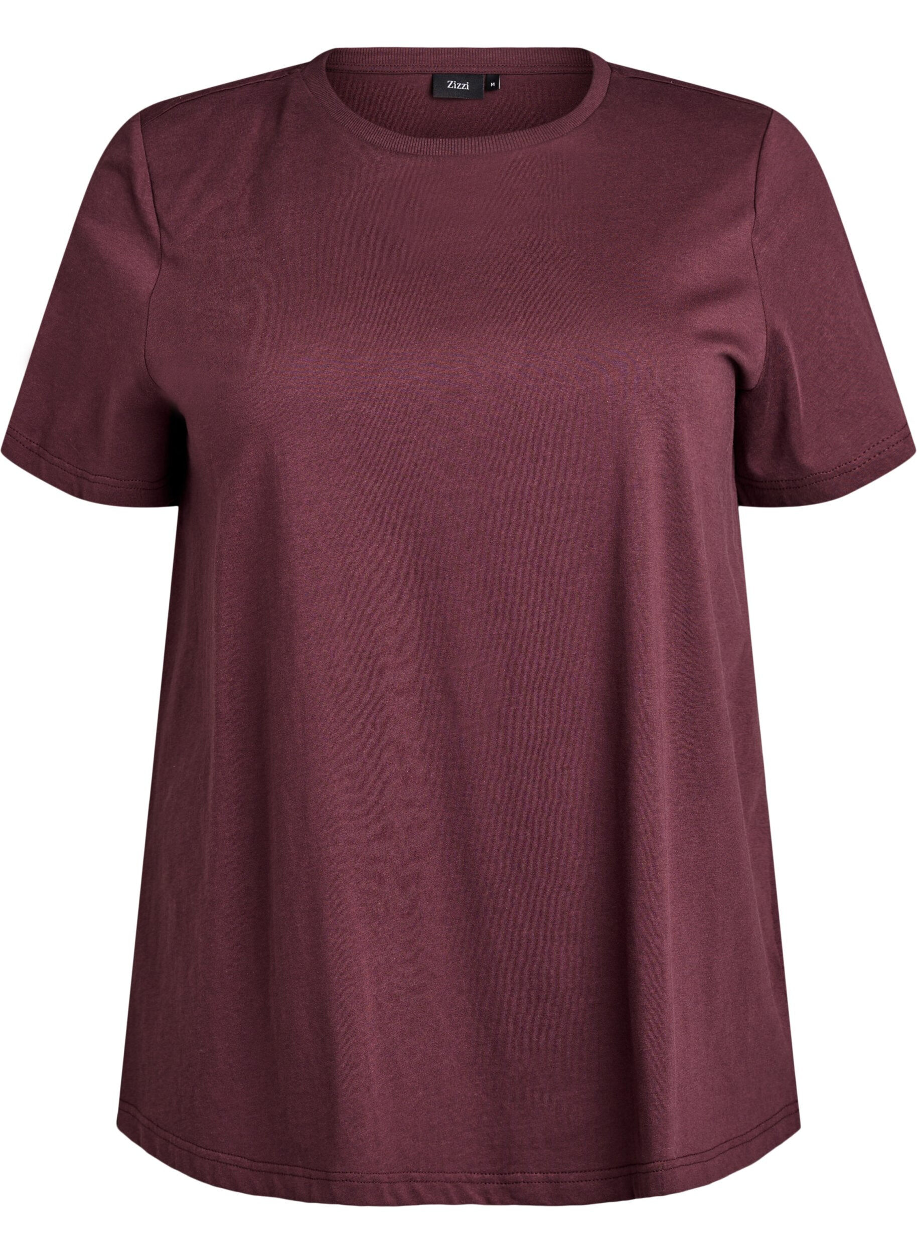 Basic cotton t-shirt with shoulder pads