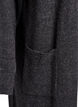 Long knit cardigan with pockets, Dark Grey, Packshot image number 3