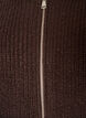 Knit cardigan with zip, Brown, Packshot image number 2