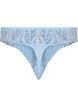 G-string briefs with lace and a regular waist, Blue, Packshot image number 1