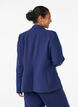 Classic blazer with single button closure and pockets, Blue, Model image number 2