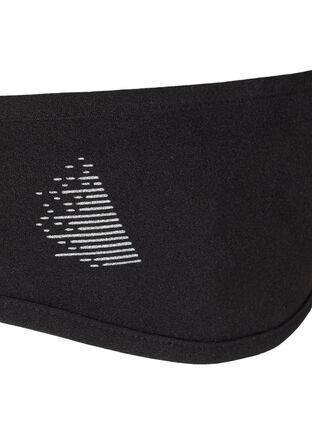 Fleece headband with reflector, Black, Packshot image number 2