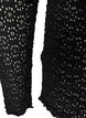 Blouse with eyelet pattern and long sleeves, Black, Packshot image number 3