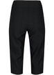 	 Tight-fitting high-waisted capri trousers, Black, Packshot image number 1
