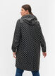 Hooded polka dot rain jacket, Black W/White Dot, Model image number 1