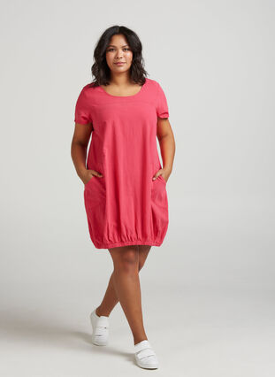 Dress with pockets, Raspberry wine, Model image number 0