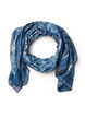 Long patterned scarf, Blue, Packshot image number 0