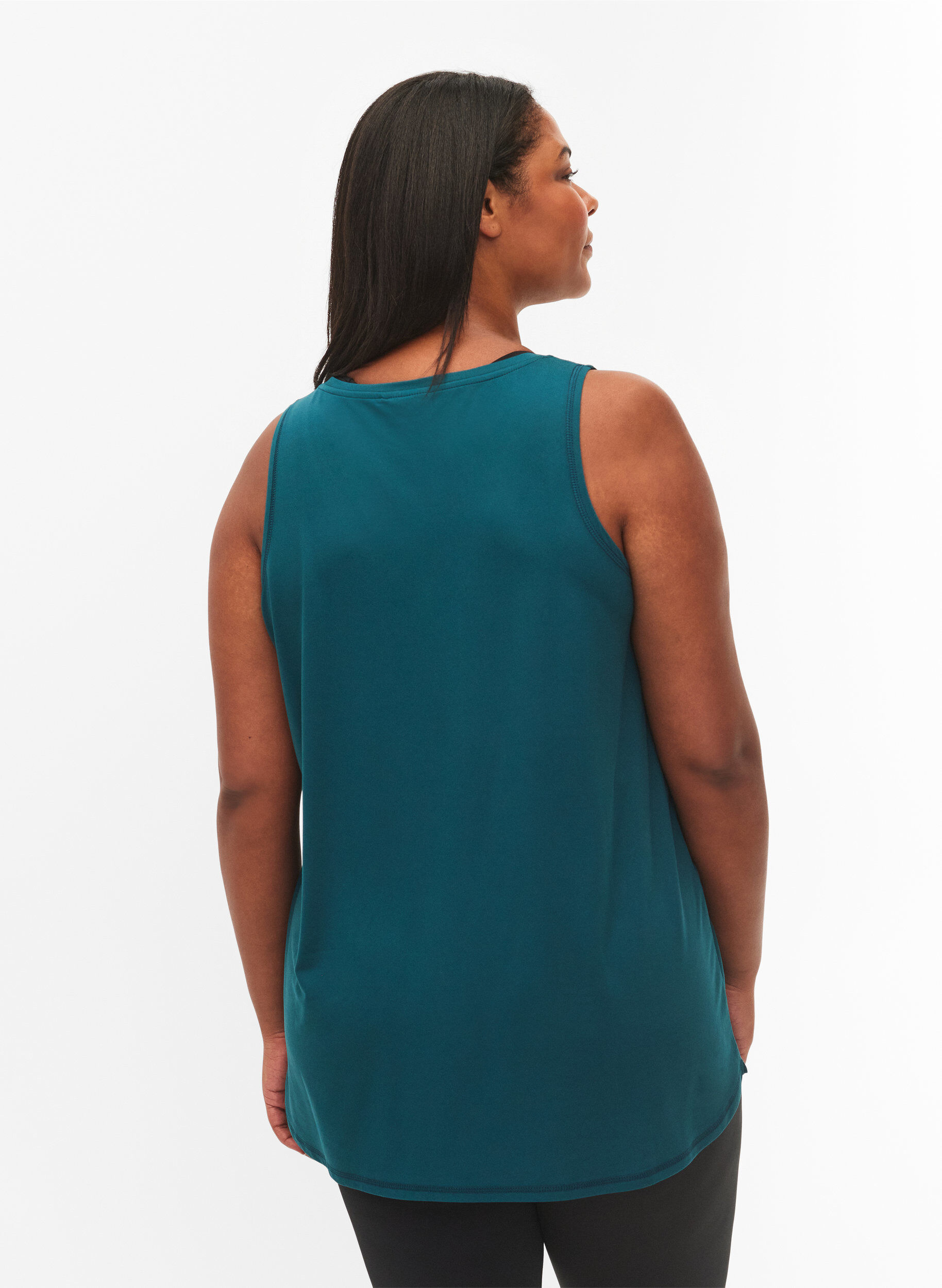 Zizzifashion Workout top with v-neck, Green, Model image number 2