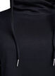 FLASH - Short sweatshirt dress with high collar and pockets, Black, Packshot image number 2
