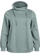 FLASH - Sweatshirt with high collar and pockets, Green, Packshot image number 0