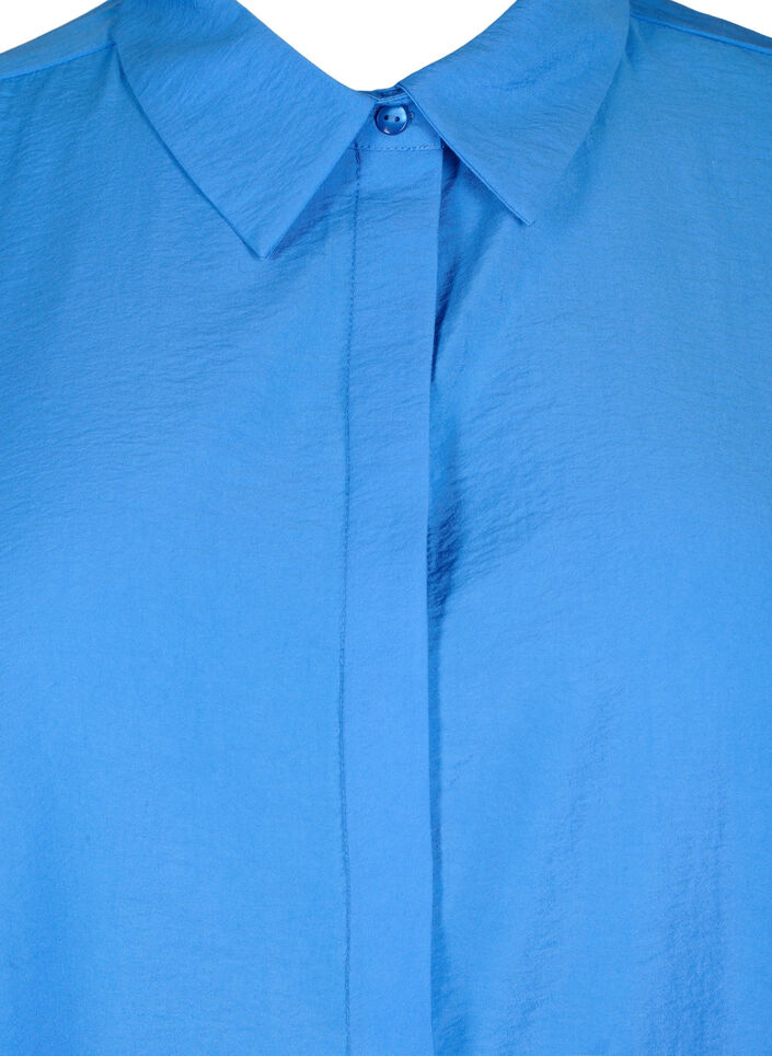 Long viscose shirt with short sleeves, Marina, Packshot image number 2