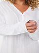 Nightgown in organic cotton with eyelet embroidery, White, Model image number 3